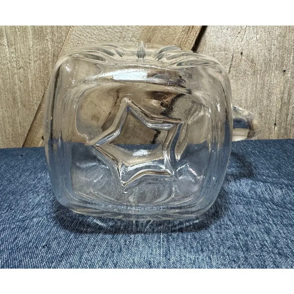 Vintage Federal Glass Starburst Clear 7